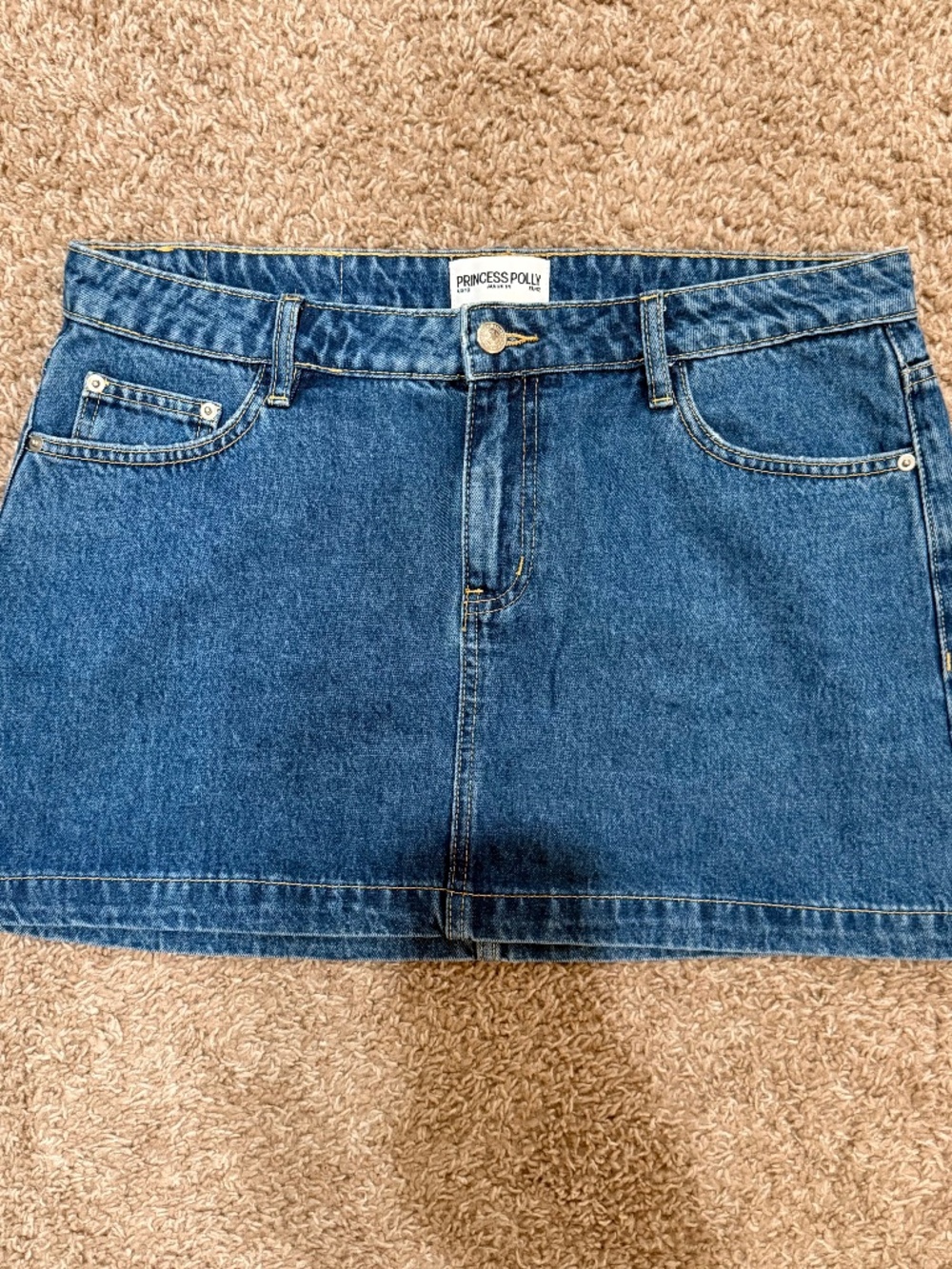 Princess Polly denim mini skirt